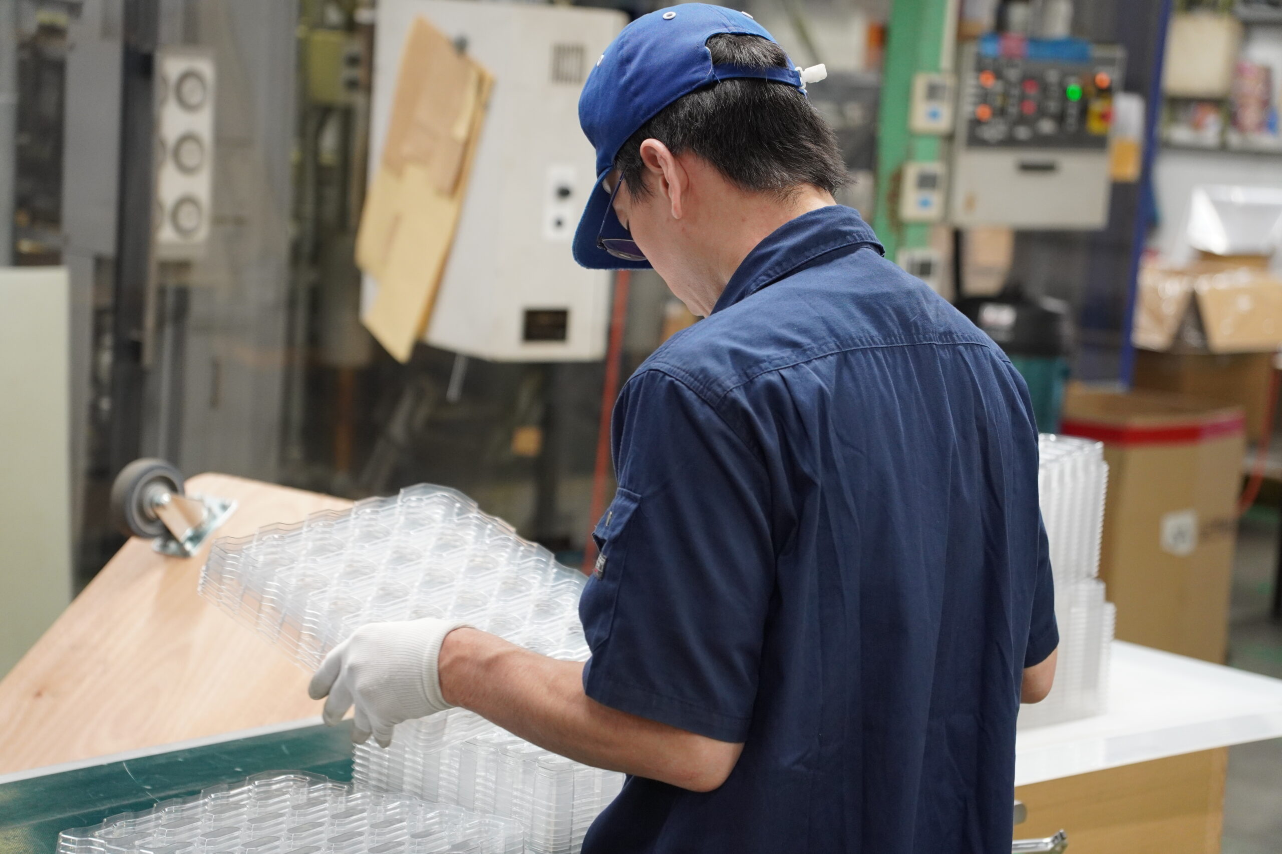 検品作業の様子